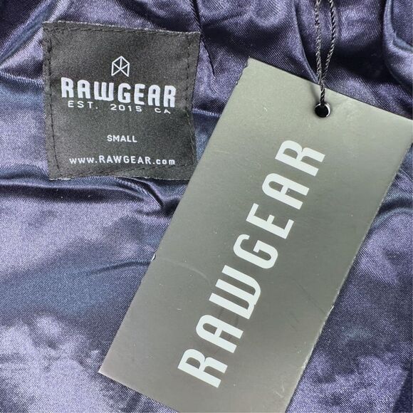 RawGear Embroidered Letterman Jacket Hoodie - Size Small - Navy / White - Picture 5 of 5